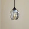 EMIBIG LIGHTING Pendellampe Starla, glas grafit, 1 lyskilde rund