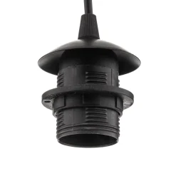 EMIBIG LIGHTING Pendellampe Starla, glas grafit, 1 lyskilde rund