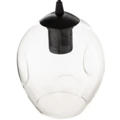 Pendellampe Starla rund 4 lyskilder grafit/amber/klar^EMIBIG LIGHTING Clearance