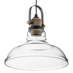 Pendellampe Teo med glasskærm, patineret^Lamkur Sale