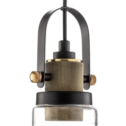 Pendellampe Teo med glasskærm, patineret^Lamkur Sale