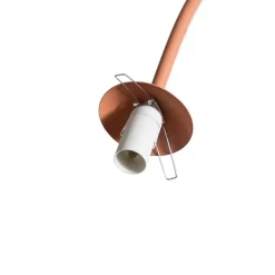 Pendellampe Una 2, metal, glas, 2 lyskilder, koralrød^ALDEX Outlet