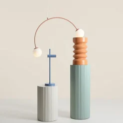 Pendellampe Una 2, metal, glas, 2 lyskilder, koralrød^ALDEX Outlet