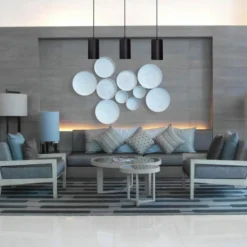 TEMAR LIGHTING Pendellampe ZW Tube 170, 3 lyskilder, sort