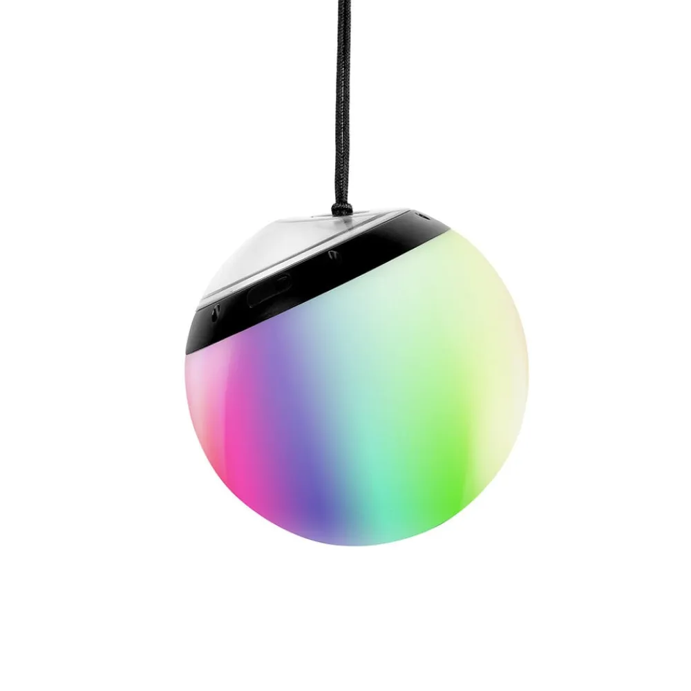 tint Solcellelamper|Gadebelysning>Pendula Solar LED-kugle, IP44, hvid, CCT, RGB