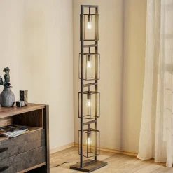 Zijlstra Gulvlamper|Gulvlamper>Perpendillu gulvlampe, 4 lyskilder