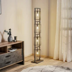 Zijlstra Gulvlamper|Gulvlamper>Perpendillu gulvlampe, 4 lyskilder