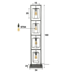 Zijlstra Gulvlamper|Gulvlamper><noscript><img width=