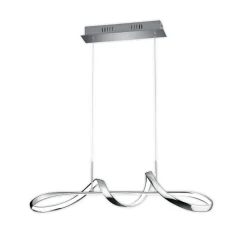 Perugia LED-hængelampe med switch-dæmper, krom^Reality Leuchten Hot