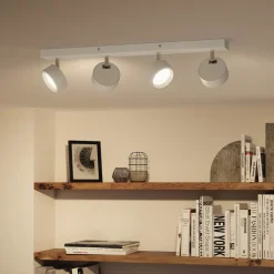 Philips Loftlamper|Loftlamper>Bracia LED-loftspot med 4 lyskilder, hvid