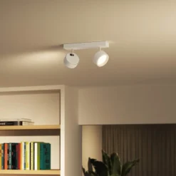 Bracia LED-loftspot med 2 lyskilder, hvid^Philips New