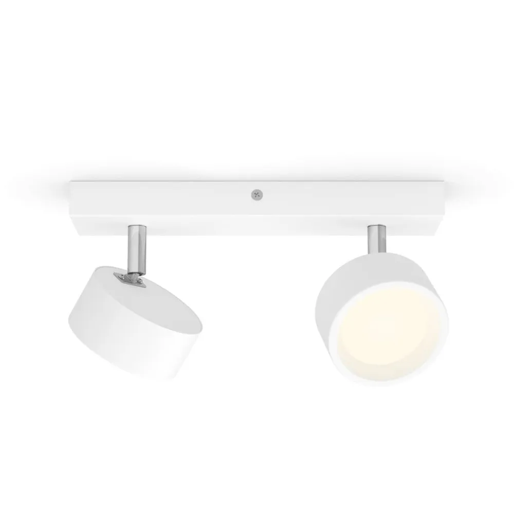 Bracia LED-loftspot med 2 lyskilder, hvid^Philips New