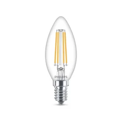 Classic LED-pære E14 B35 6,5W 2.700K, klar^Philips