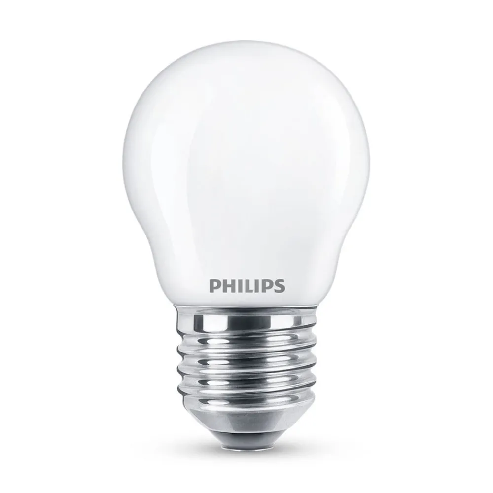 Classic LED-pære E27 P45 6,5 W 2.700 K mat^Philips Online