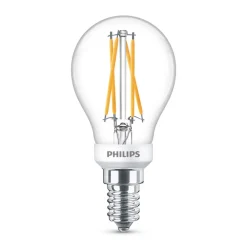 Philips Dæmpbar Led-Pære|Led Pærer>Classic LED-pære E14 P45 2,5W 2.700 K klar