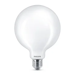 Philips Led Pærer>Classic LED-pære E27 G120 7W 2.700K opal