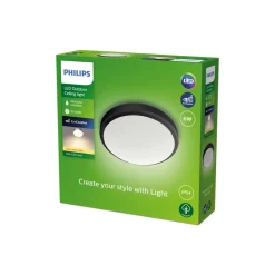 Doris LED-udendørslampe IP54 2.700 K sort^Philips Sale