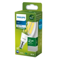 E14 LED-kerte C35 2,3 W 485lm 4.000 K klar^Philips Online