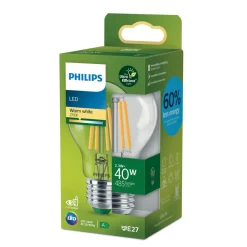 Philips E27 LED-pære A60 2,3 W 485lm 2.700 K klar