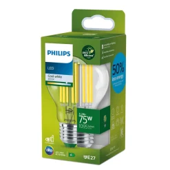 E27 LED-pære A60 5,2 W 1095lm 4.000 K klar^Philips Discount
