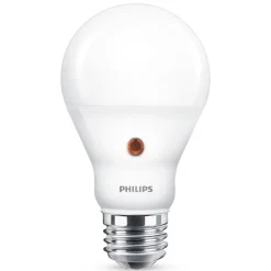 E27 LED-pære, dag/nat-sensor 7,5 W 2.700 K^Philips Hot