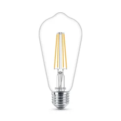 E27 LED-pære filament 4,3W 2.700K^Philips