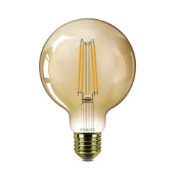 Philips E27 LED-pære globe G95 3,1 W 1.800 K guld