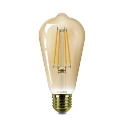 Philips Filament Pære|Led Pærer>E27 rustik LED-pære ST64 3,1W 1.800 K guld