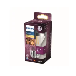 E27 topforspejlet LED-pære 7,2 W varmhvid^Philips Discount