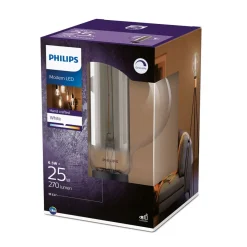 Giant Globe røgfarvet LED-pære E27 6,5W^Philips Clearance