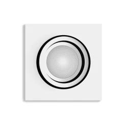 LED-indbygningsspot Centura, hvid, 9x9 cm, CCT, RGB^Philips Hue Hot