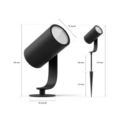 Philips Hue Terrassebelysning|Udendørs Spot><noscript><img width=