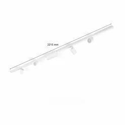 Philips Hue Perifo skinnesystem 4x spots, hvid