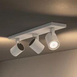 Philips Hue Gang|Loftlamper>Runner LED-spot, 3 lyskilder, lysdæmper, hvid