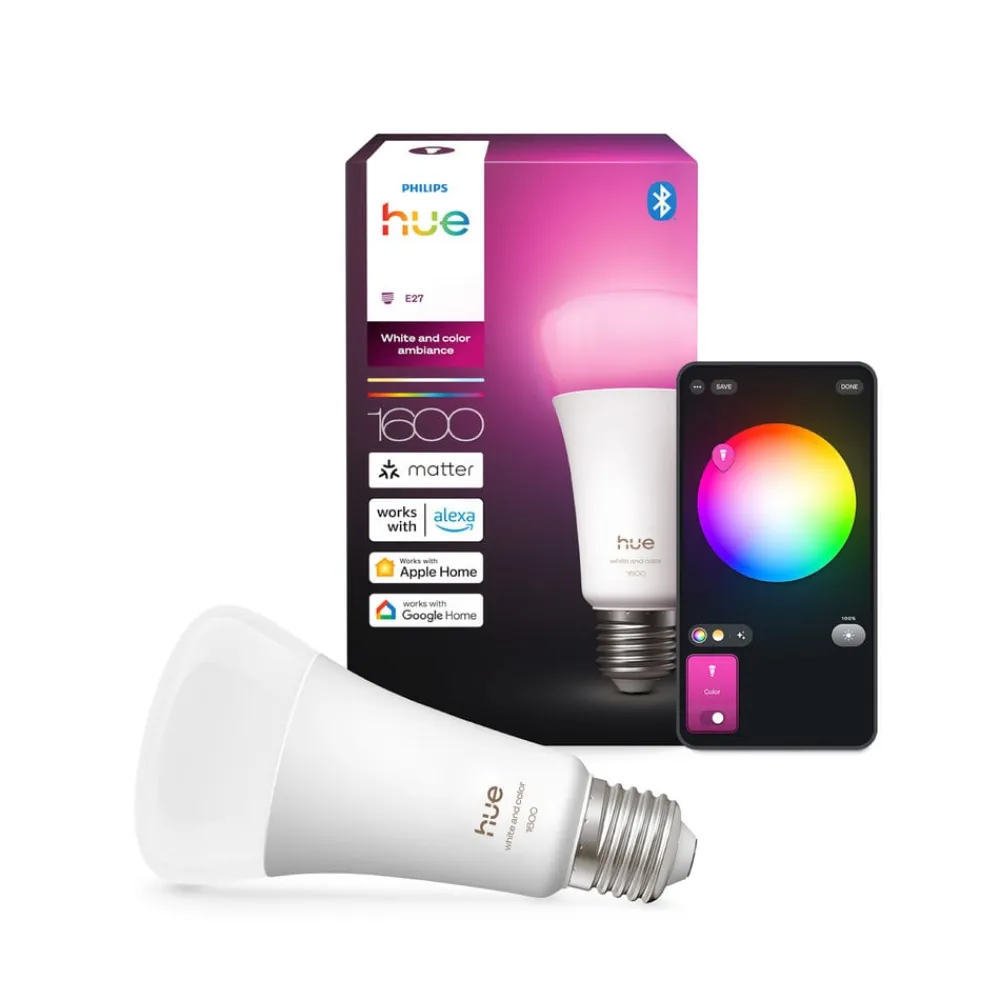 Philips Hue WACA Smart E27 LED, 11,8 W, 1600 lm, CCT, RGB
