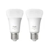 Philips Hue Dæmpbar Led-Pære|Smarte Lyskilder>WACA Smart E27 LED, 6 W, 810 lm, CCT RGB, 2-pak