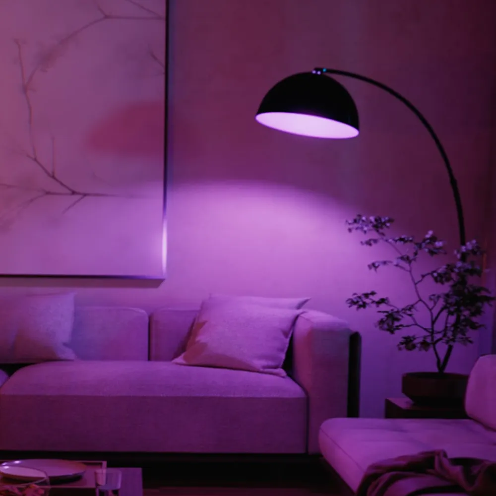 Philips Hue Dæmpbar Led-Pære|Smarte Lyskilder>WACA Smart E27 LED, 6 W, 810 lm, CCT RGB, 2-pak