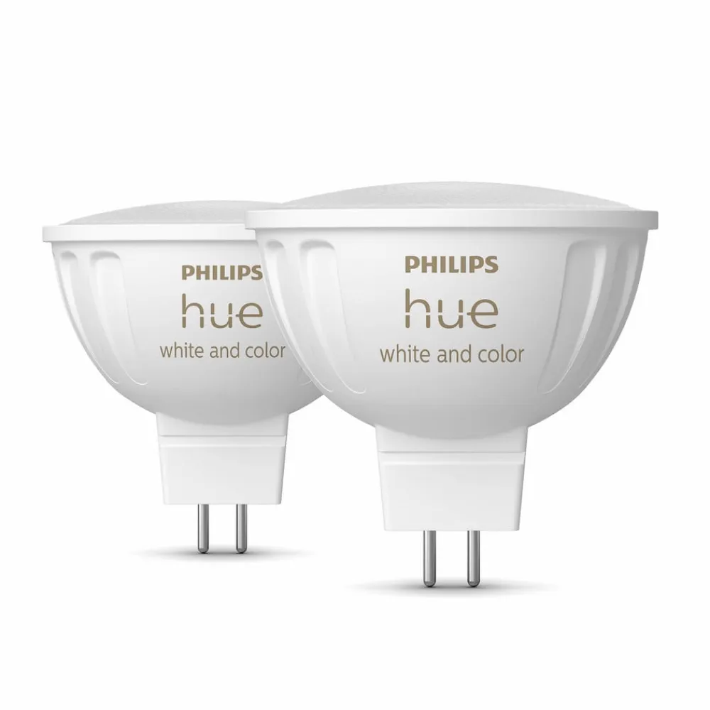 White & Colour Ambiance 6,3W GU5.3 2 stk^Philips Hue Best