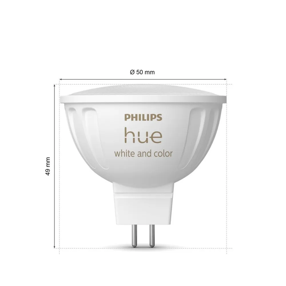 White & Colour Ambiance 6,3W GU5.3 2 stk^Philips Hue Best