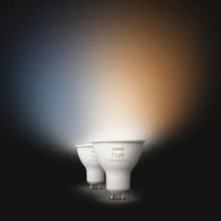 White Ambiance LED-reflektorpære GU10 4,2 W, 2-pak^Philips Hue Clearance
