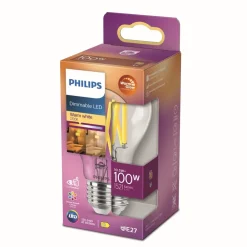 Philips Dæmpbar Led-Pære|Filament Pære><noscript><img width=
