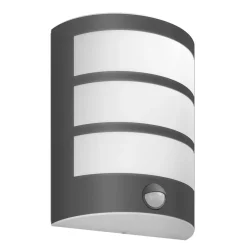 Philips Væglampe Med Sensor>LED udendørs væglampe Python UE, antracit, sensor
