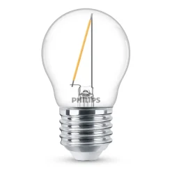 LED-dråbepære E27 P45 1,4W klar^Philips