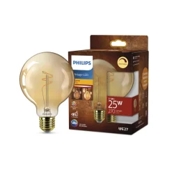 Philips LED-globepære E27 G95 3,1 W guld 1.800 K dæmpbar