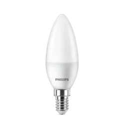 Philips LED-kerte E14 4,9 W 470m 2.700K mat 6 stk