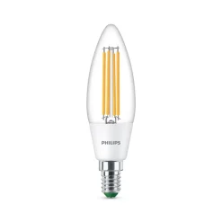 Philips LED-kertepære E14 2,3W 485lm klar 3.000K