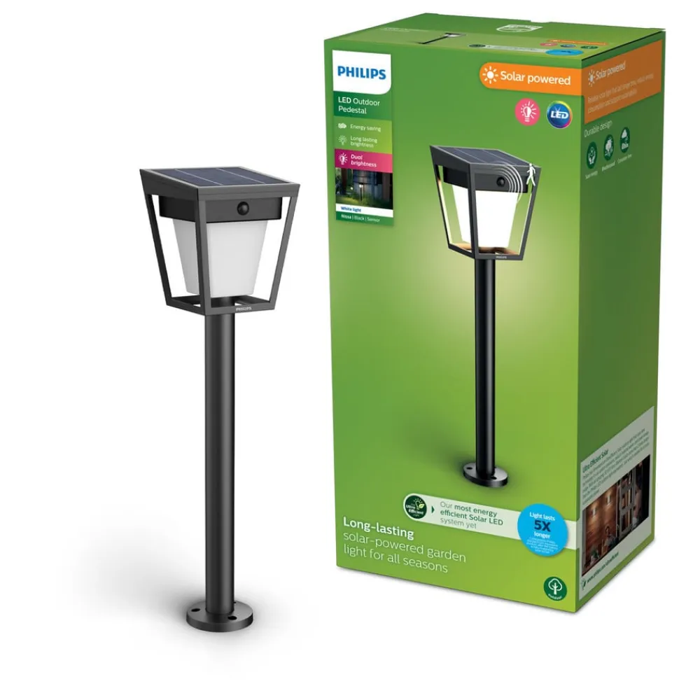 Philips Solcelle Lampe Med Sensor|Solcellelamper>LED-lampe med jordspyd Nissa UE, plast, IP44