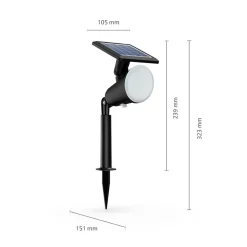Philips LED-lampe med jordspyd Jivix, 2-pak
