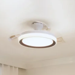 LED-loftventilator Bliss, guld/hvid, støjsvag, CCT^Philips Clearance