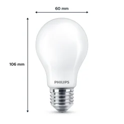 LED-pære E27 7 W 806lm 2.700 K mat 6 stk^Philips Sale